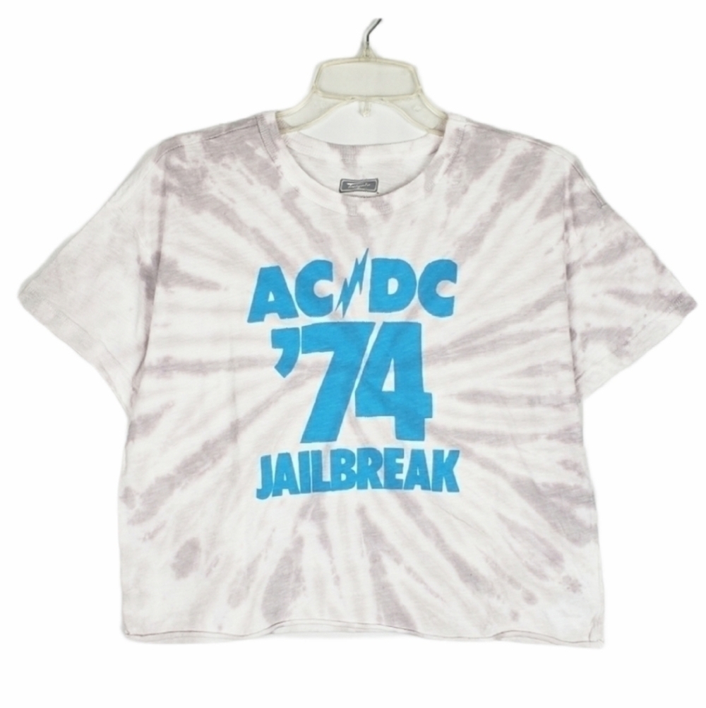AE ACDC graphic tie dye band tee